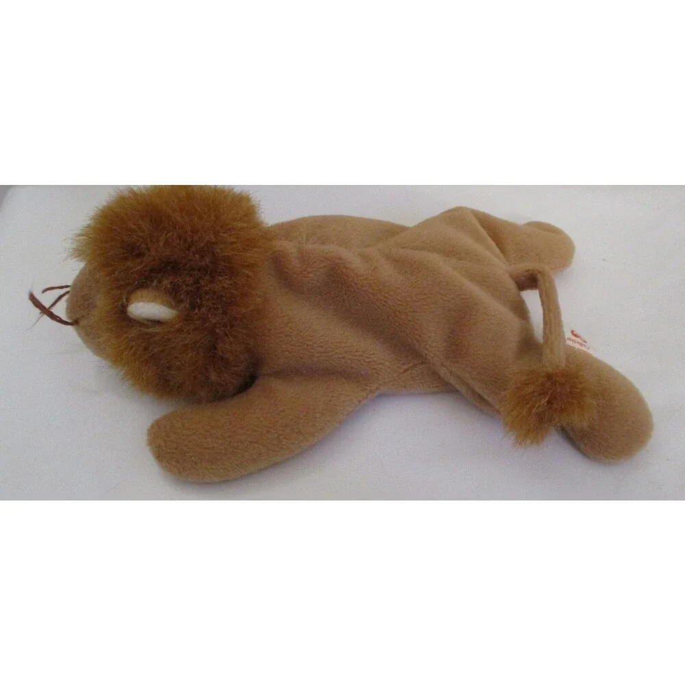 Ty Beanie Baby Roary the Lion PVC Filled NO HANG TAG